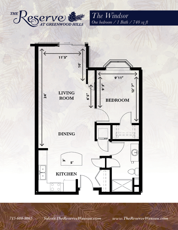 Windsor Floor Plan with Dimensions