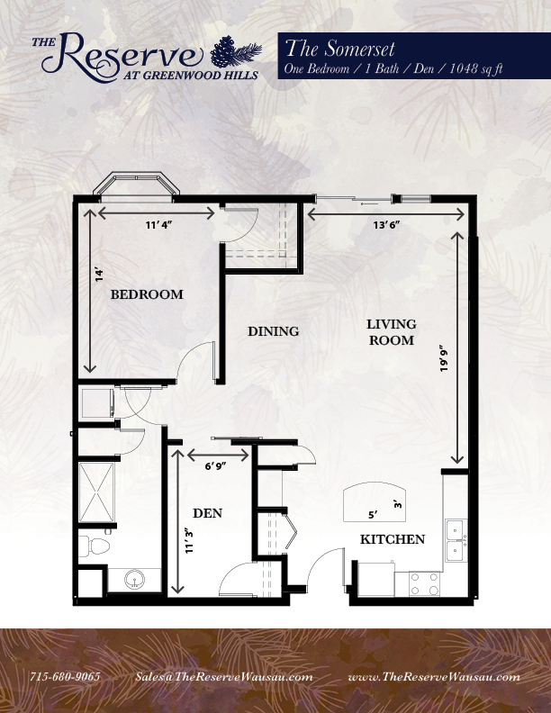 Somerset Floor Plan with Dimensions